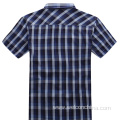 Sweat-absorbing Soft Touch Mens Plaid Shirts